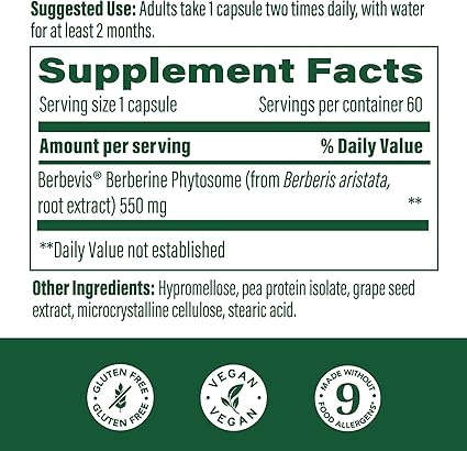 Berberine Phytosome Capsules by MegaFood