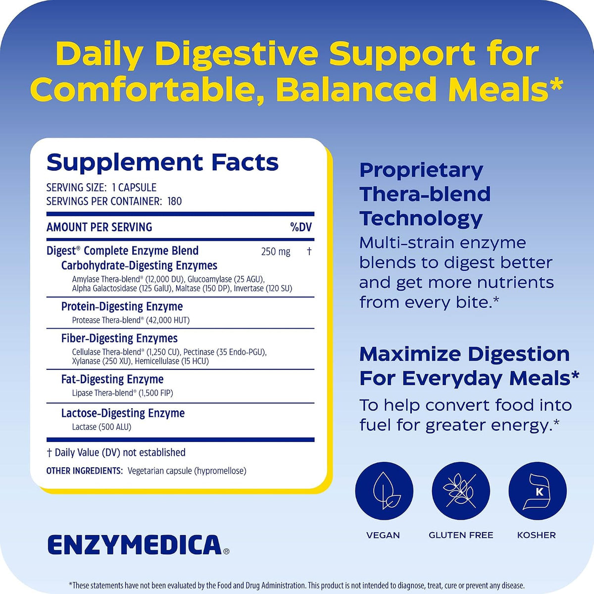 Digest Complete Capsules by Enzymedica