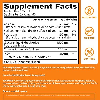 Glucosamine Chondroitin MSM Capsules by Doctor's Best