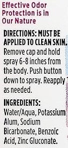 Crystal Spray Unscented Deodorant by Crystal