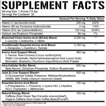 All Day You May Caffeinated BCAA Fruit Punch by 5% Nutrition