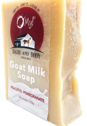 Goat Milk Pomegranate Bar Soap by O My!