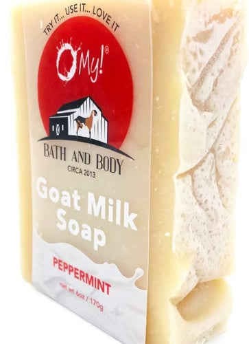 Goat Milk Peppermint Bar Soap by O My!