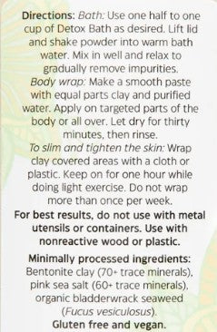 Detox Bath Powder by Uncle Harry's