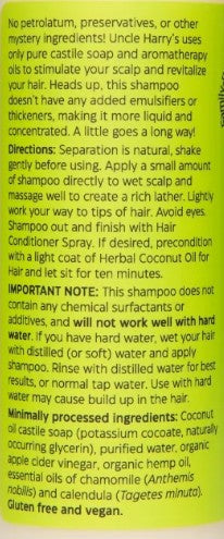 Camomile Aromatherapy Shampoo by Uncle Harry's
