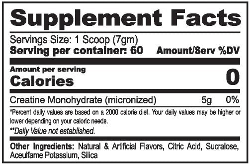 Creatine Plus Lemonade Powder by Metabolic Nutrition