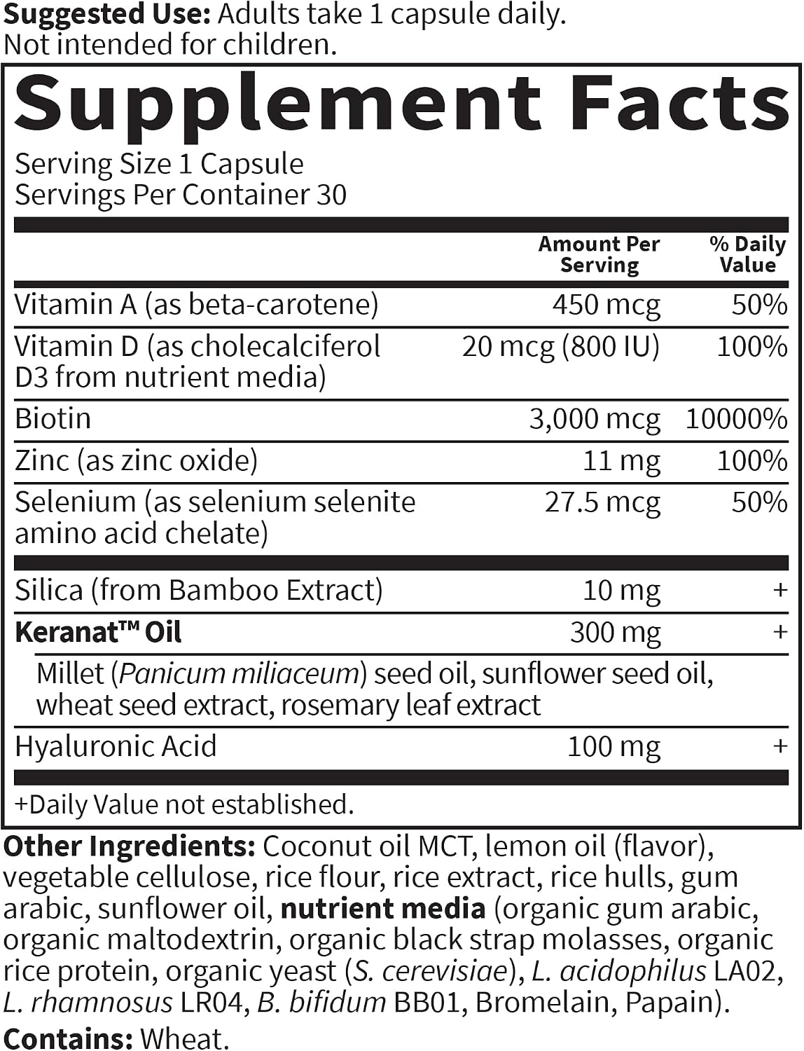 Hair Growth SR Capsules by Garden of Life