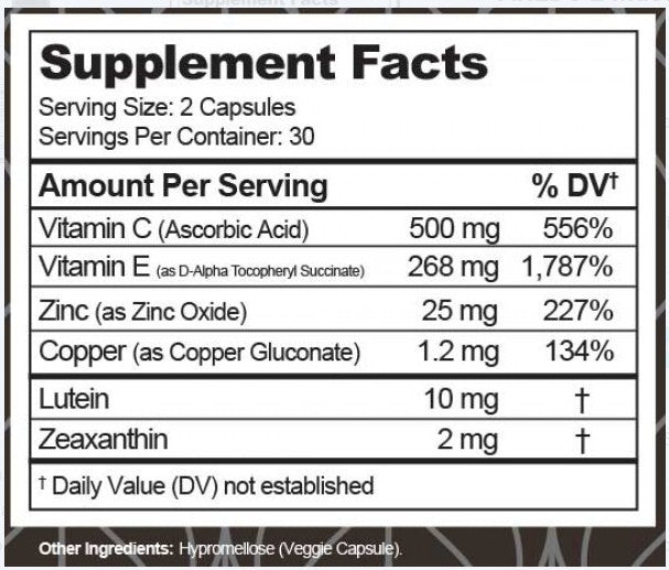 Macular Support Capsules by Lunovus