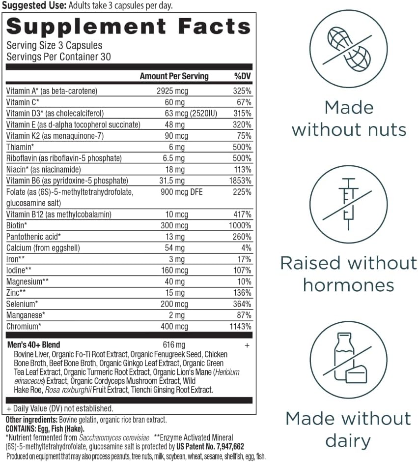 Men's 40+ Multivitamin Capsules by Ancient Nutrition