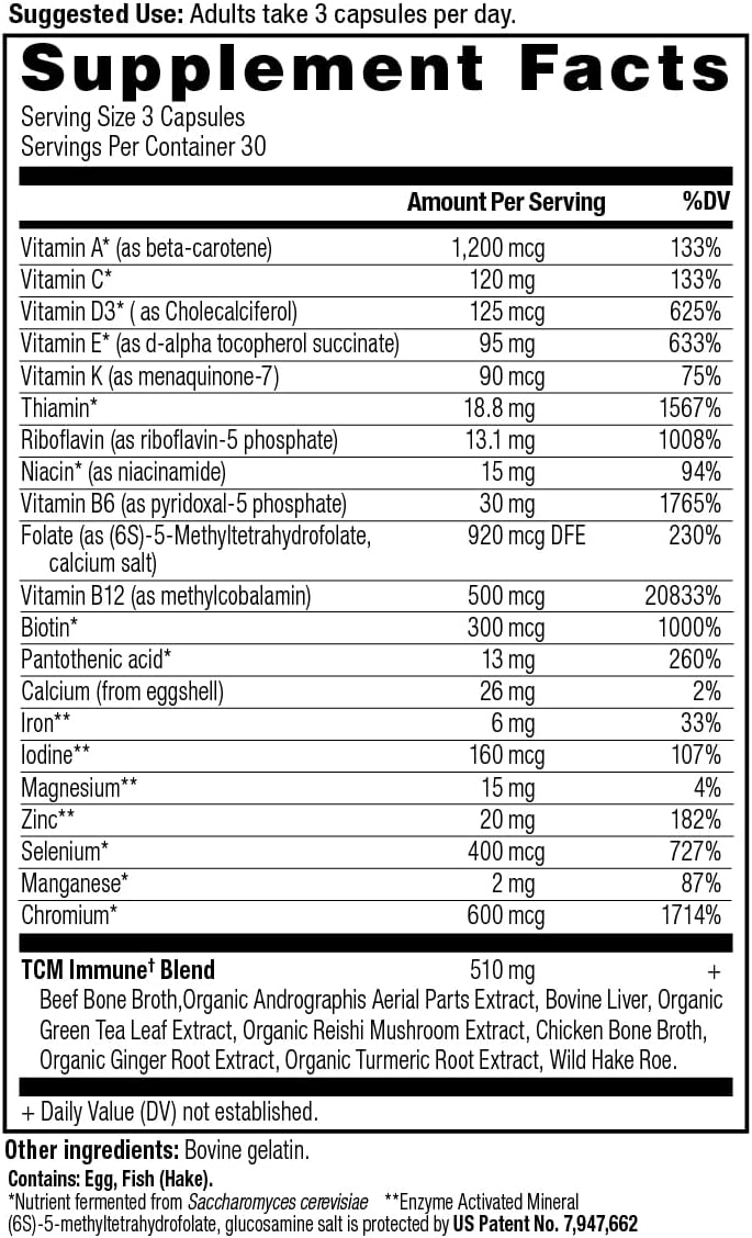 Immune Multivitamin Capsules by Ancient Nutrition