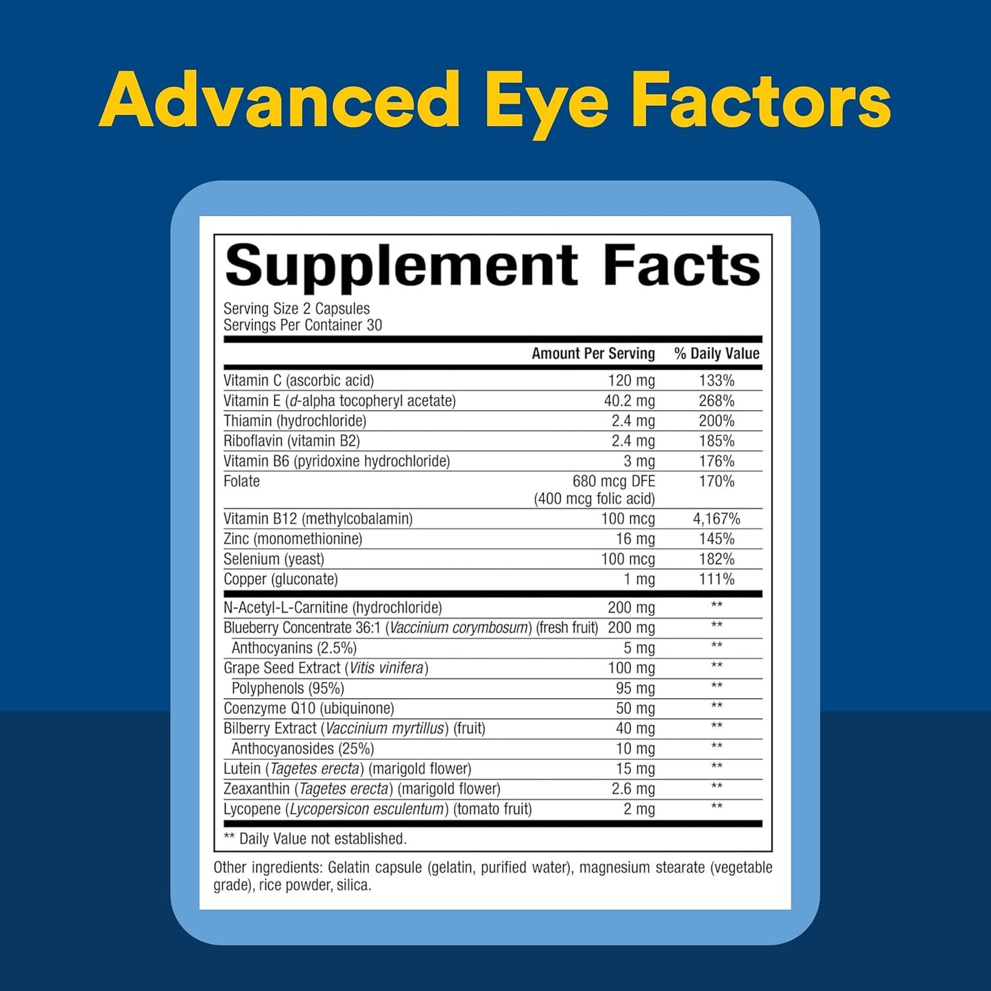 Advanced Eye Factors Capsules by Natural Factors