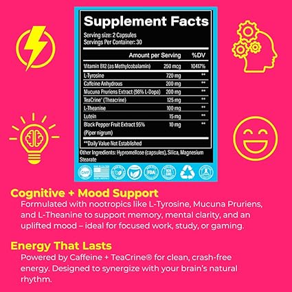 Space Dust Energy and Focus Capsules by Galactic Supps