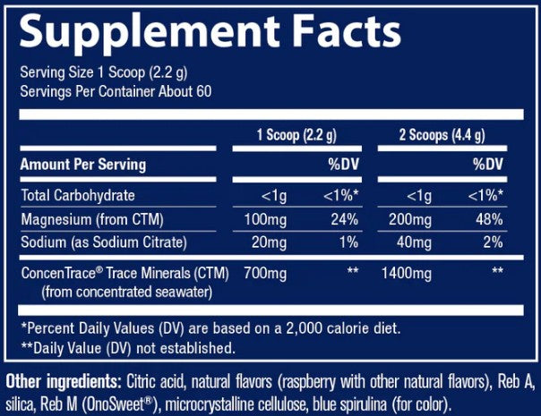 Daily Mineral Powder Blue Hawaiian by Trace Minerals