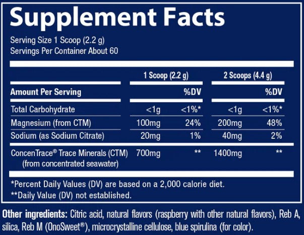 Daily Mineral Powder Blue Acai by Trace Minerals