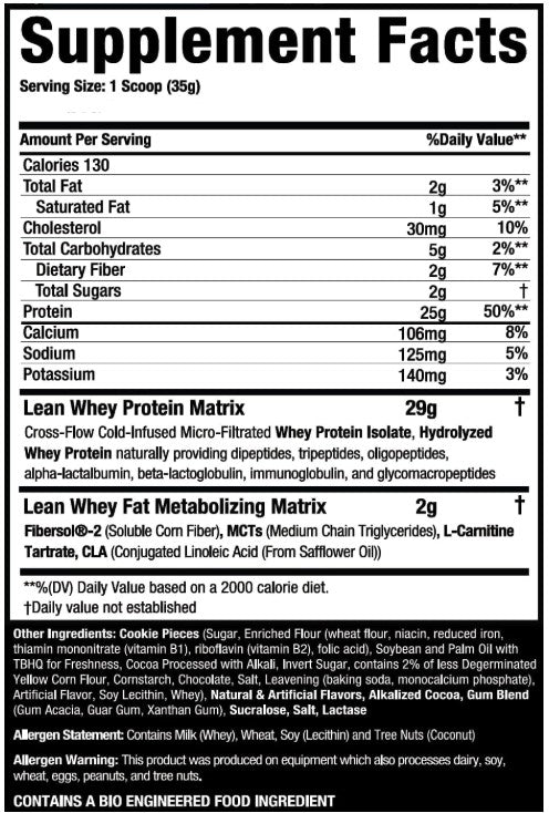 Lean Whey 1lb Cookies & Cream by MuscleSport