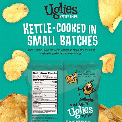 Kettle Potato Chips Salt And Vinegar by Uglies