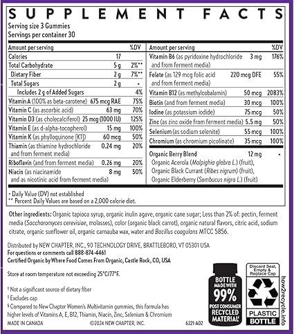 Women's 50+ Multivitamin Gummies by New Chapter