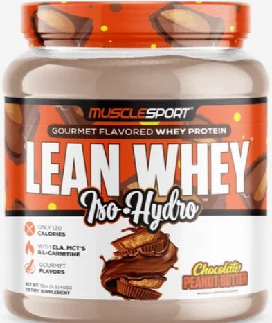 Lean Whey 1lb Chocolate Peanut Butter by Muscle Sport