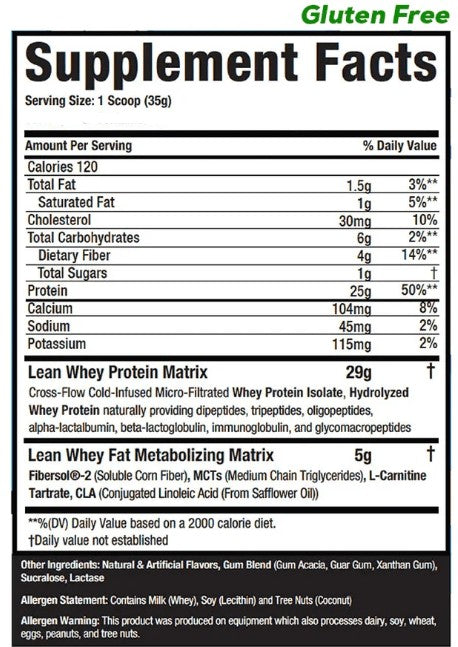 Lean Whey 1lb Vanilla Ice Cream by Muscle Sport