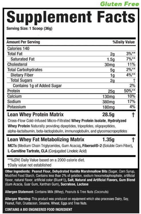 Lean Whey Fluffernutter by Muscle Sport