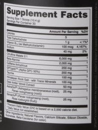 Bucked Up PreWorkout Orange Cream by Das Labs