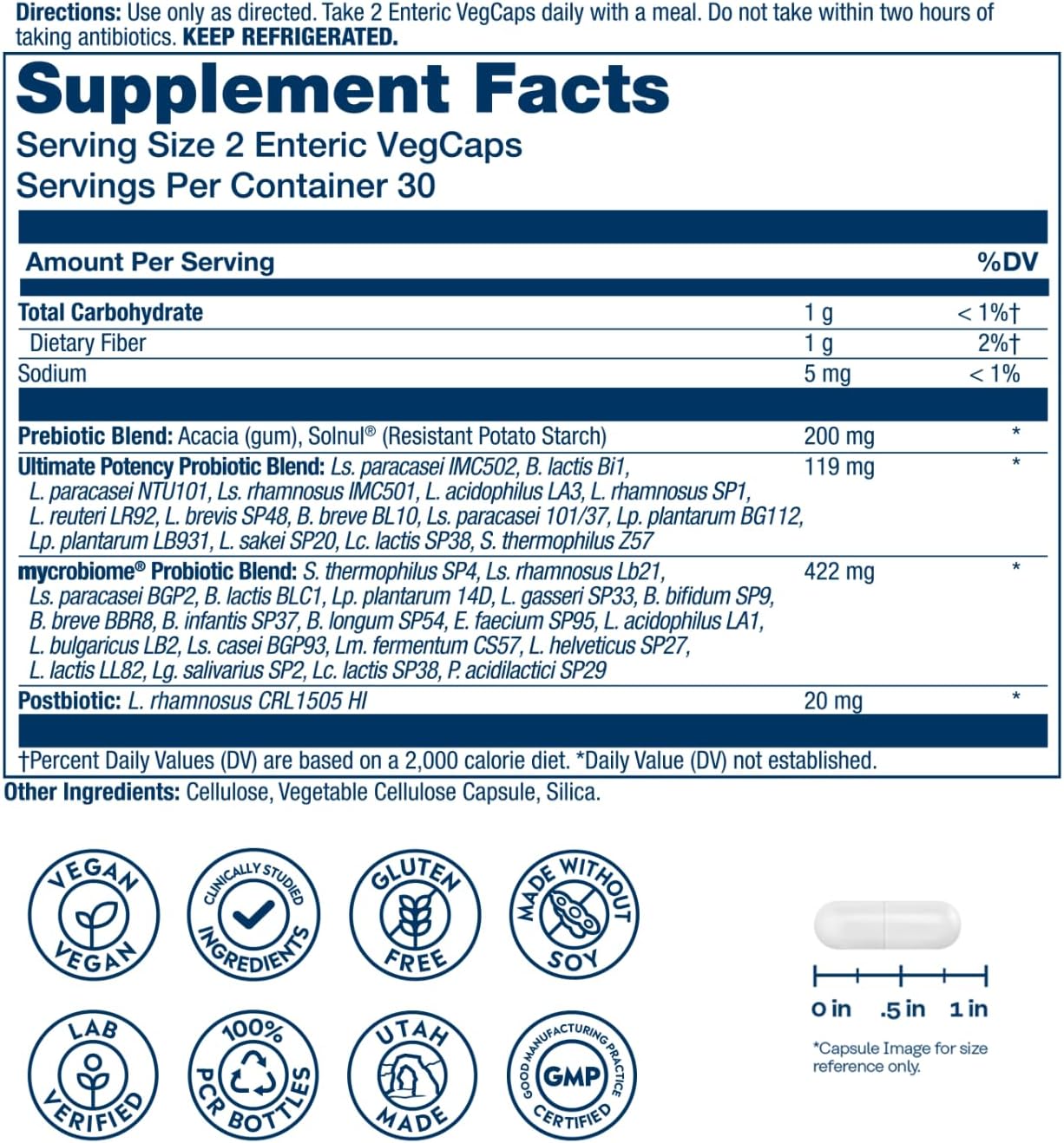 Complete Probiotic Capsules by Solaray