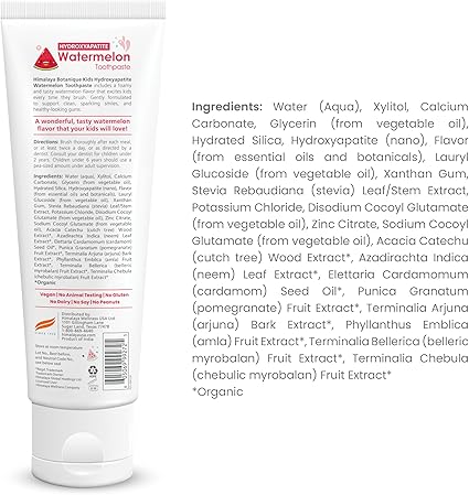 Kids Hydroxyapatite Watermelon Toothpaste by Himalaya