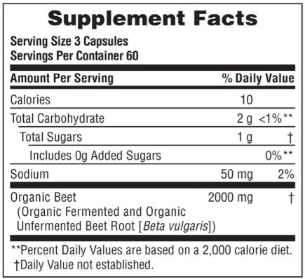 Organic Beet Capsules by Nature's Plus