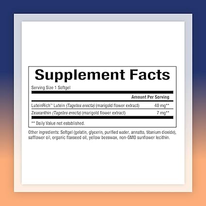 Lutein with Zeaxanthin Softgels by Natural Factors