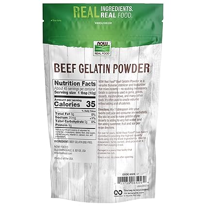 Beef Gelatin Powder by Now Foods