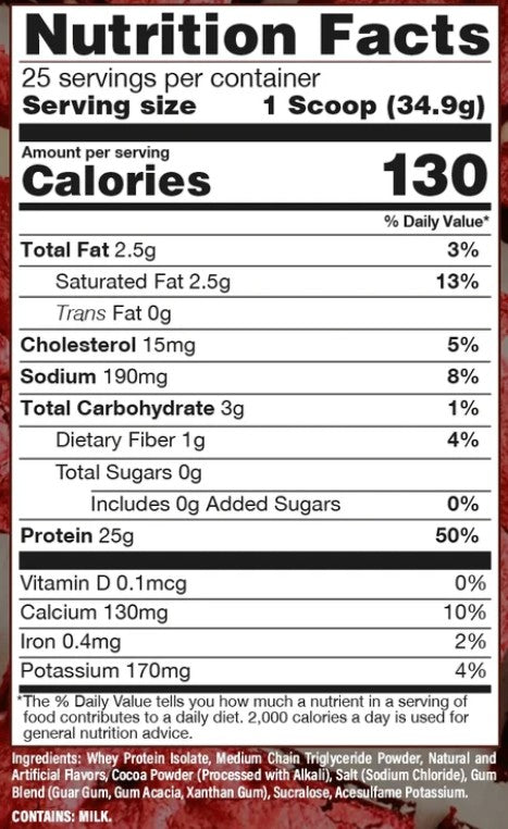 Itholate Protein Red Velvet by Raw Nutrition