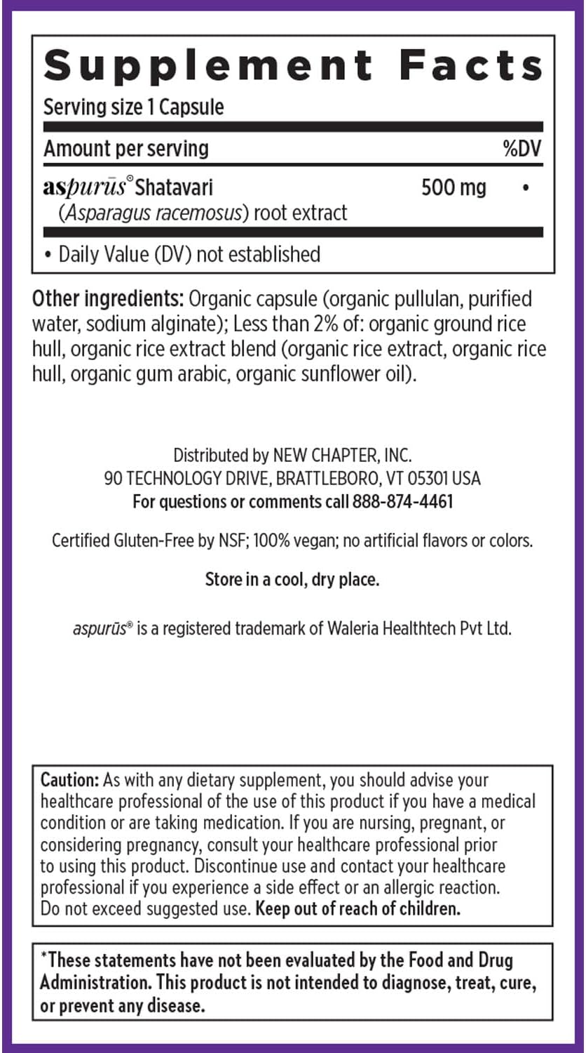 Shatavari Force Capsules by New Chapter