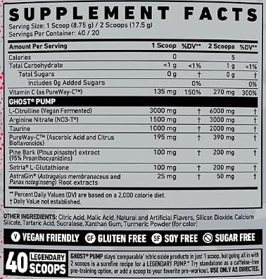 Pump Nitric Oxide Powder Pineapple by Ghost