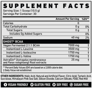 BCAA Sour Patch Blue Raspberry by Ghost