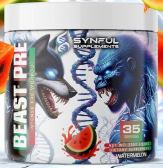Beast PreWorkout Watermelon by Synful Supplements