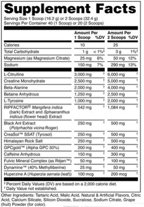 Black Ant PreWokout Grape Powder by Das Labs