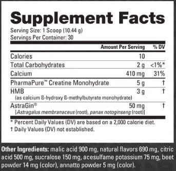 Creatine + HMB Paradise Punch Powder by NutraBio