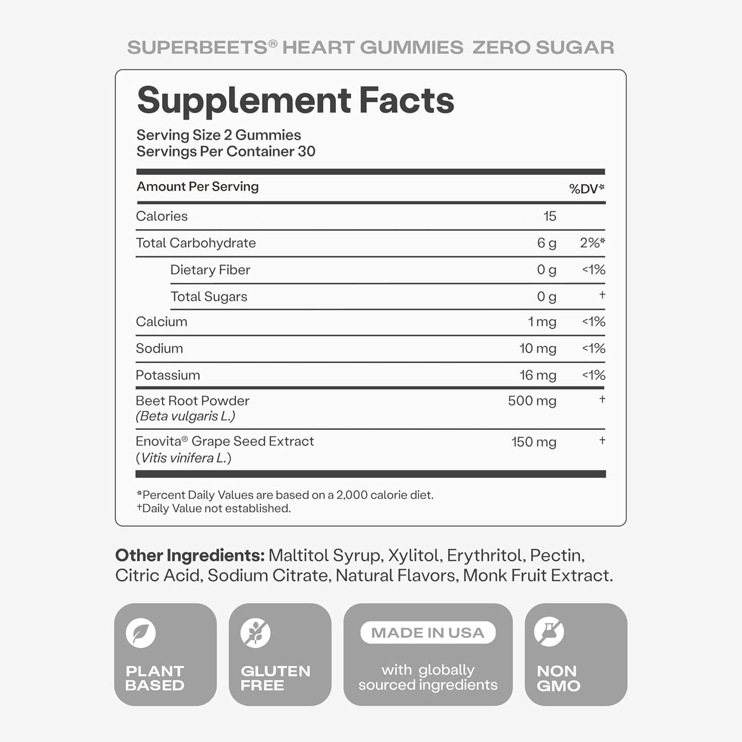 Super Beets Heart Zero Sugar Gummies by Humann