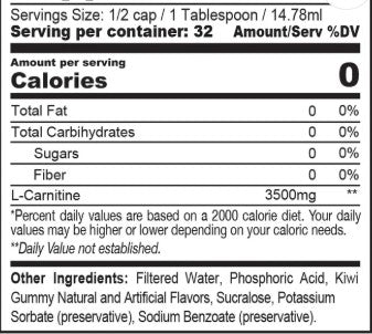 L-Carnitine Liquid Sour Kiwi Gummy by Metabolic Nutrition