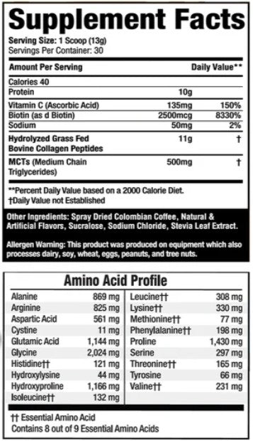 Collagen Peptides Caramel Macchiato by MuscleSport