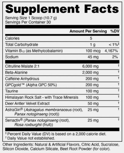 Bucked Up PreWorkout Spiced Cider Special Edition by Das Labs