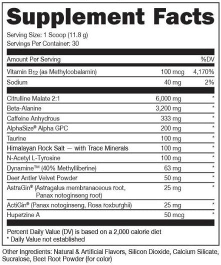 BAMF PreWorkout Raspberry Candy Cane Special Edition by Das Labs
