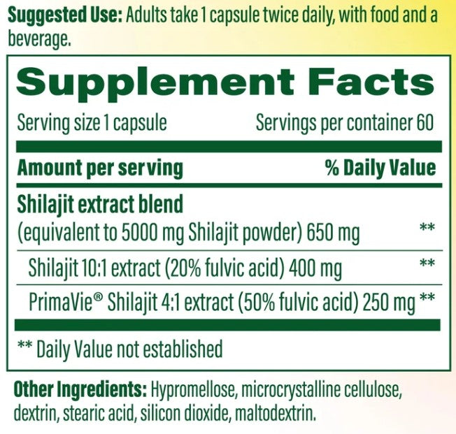 Shilajit with Fulvic Acid Capsules by MegaFood