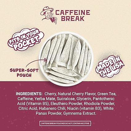 Caffeine Pouches Black Cherry 50mg by ALP Supply Co