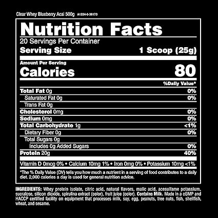 Animal Clear Whey Protein Blueberry Acai by Universal
