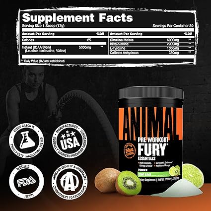 Animal Fury PreWorkout Kiwi Lime by Universal