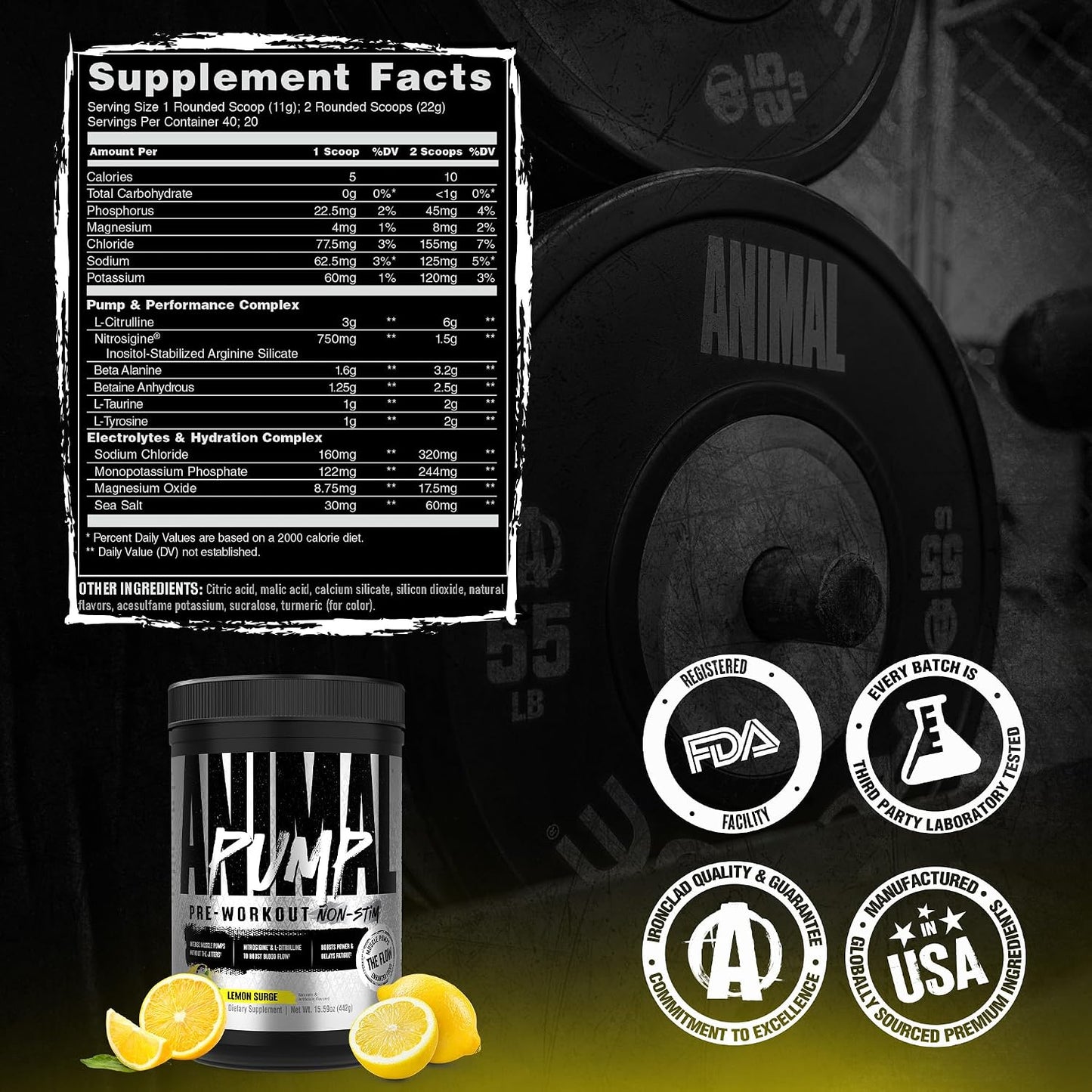 Animal Pump Lemon Surge by Universal