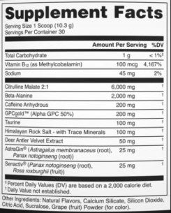 Bucked Up PreWorkout Peach Pom by DAS Labs