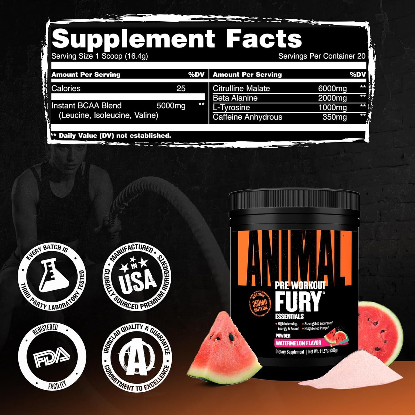 Animal Fury PreWorkout Watermelon by Universal