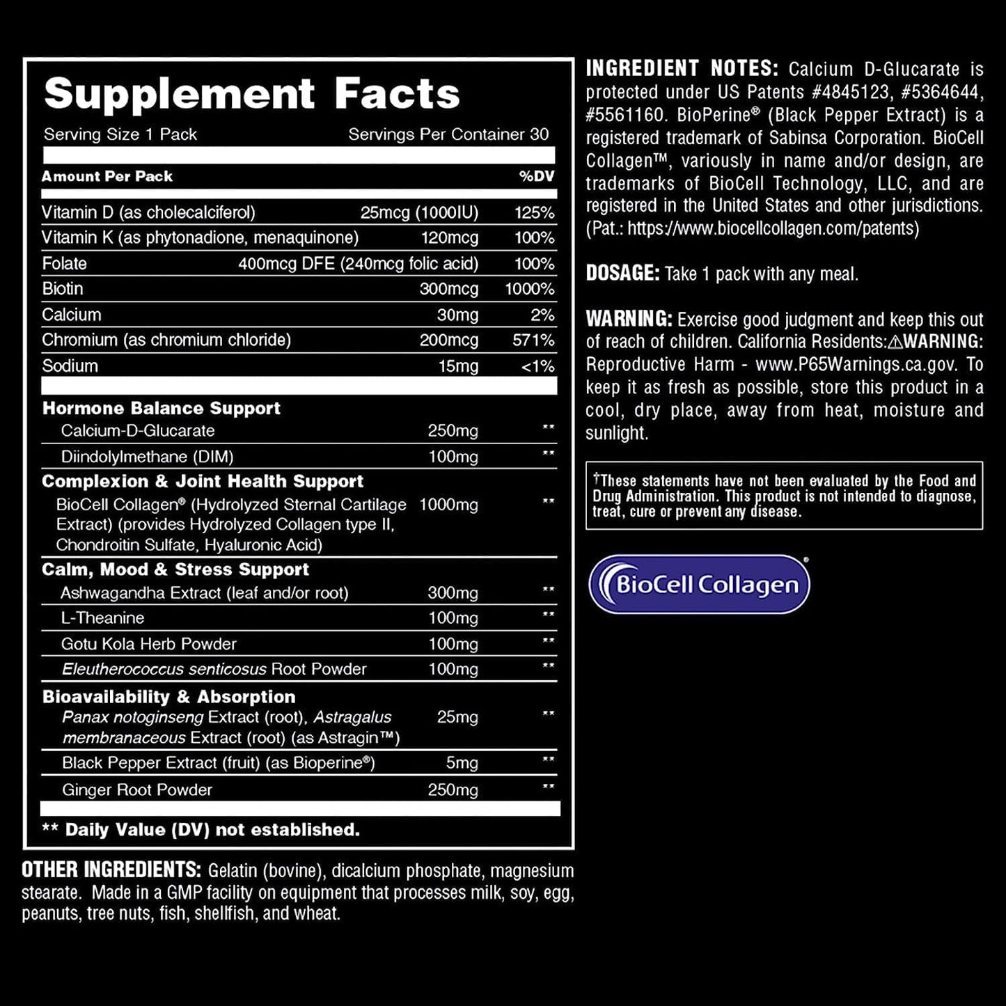 Power Balance Womens Wellness Vitamin Packs by Universal